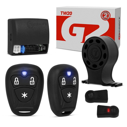 Kit Alarme Automotivo com 02 Controles TR1 – TW 20