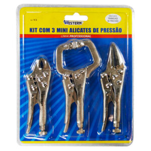 Kit com 3 Mini Alicates de Pressão – v-3