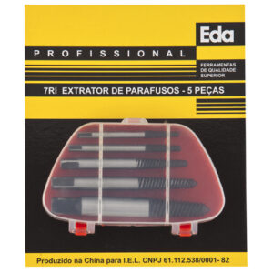 Kit Jogo Extrator de Parafuso com 5 Peças