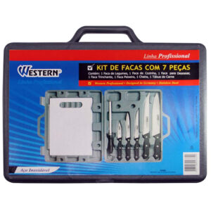 Kit Maleta Conjunto de Facas 7 Peças N-27