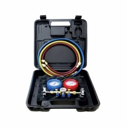 Kit Manifold 1/4 Pol e 5/16 Pol com Maleta, Mangueira 90 CM – R410A