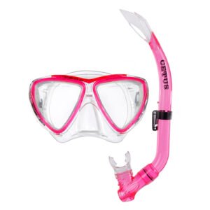 Kit Mergulho Duplo Cetus Bari Infatil Rosa