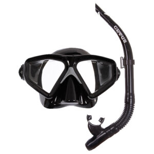 Kit Mergulho Duplo Cetus PVC New Parma Preto