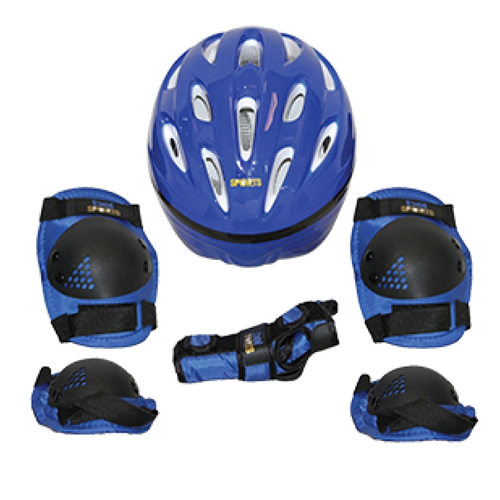 Kit Proteção PRO Capacete 7 Peças Azul Tamanho G