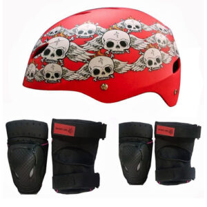 Kit Proteção Sandro Dias Capacete e Protetores