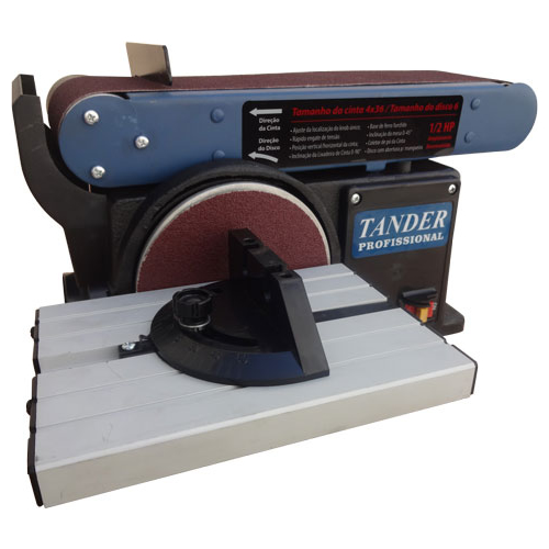 Lixadeira de Bancada cinta 4×36 disco 6 375 watts- RBDS46A
