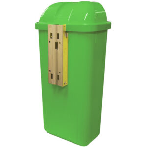 Lixeira 50 Litros sem gravação suporte em metal verde – LS5FVD