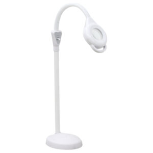 Lupa Luminária Articulada Branca