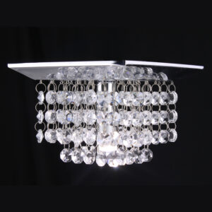 Lustre de Cristal embutido K9 Lótus Legítimo – 15x15cm Base – G9*1 – 60hz – Bivolt