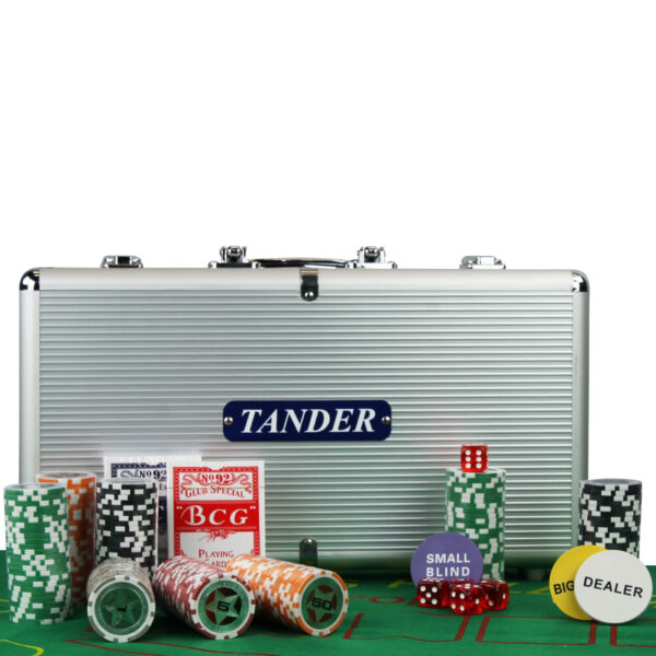 Maleta Poker 300 Fichas Oficiais com Numeração Kit Completo – TMP300F