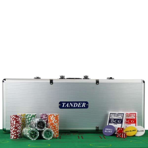 Maleta Poker 500 Fichas Holográficas Brilhantes – TMP500F