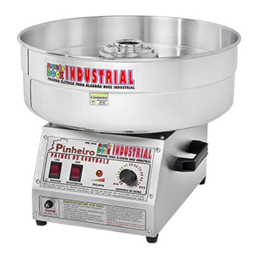 Máquina de Algodão Doce Industrial Bivolt Automática 1400W