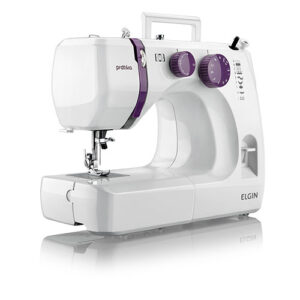 Máquina de Costura JX2051 Prátika – Branca / Roxa