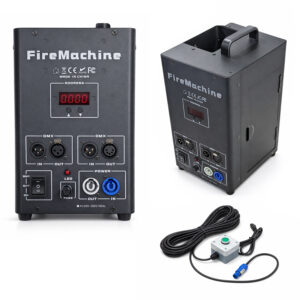 Máquina de Fogo 2 Unidades com Controlador DMX512 80w Bivolt