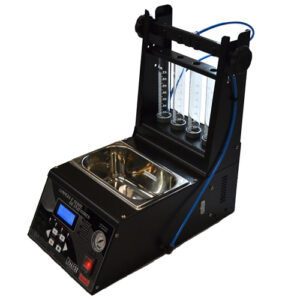 Máquina de Teste e Limpeza de Injetores Completa, Cuba 3L e Visor de cristal líquido (4 linhas) – KA-080