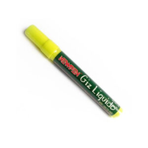 Marcador Giz Líquido não Solta Pó Amarelo