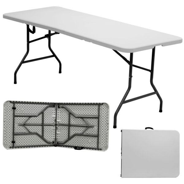 Mesa Dobrável 1.80m 200kg – TMD180