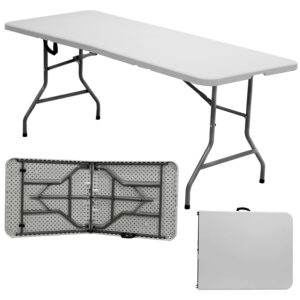Mesa Dobrável Portátil Vira Maleta 1.80m 200kg Camping Praia