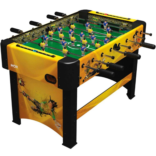 Mesa Pebolim, Totó Futebol, Jogos Grandes Ideal para Casa e Bar – Amarelo