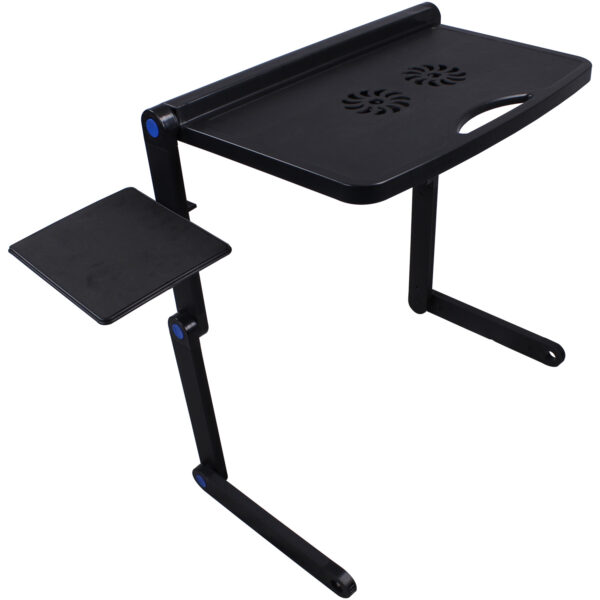 Mesa Portátil para Notebook Articulada com Cooler + Cabo USB + Mousepad – TMN03