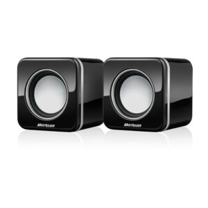 Mini Caixa de Som Multimídia USB P2 4w 2.0 Black Piano SP089