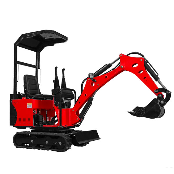 Mini Escavadeira a Diesel 12hp 650kg Cabine Aberta com Cobertura