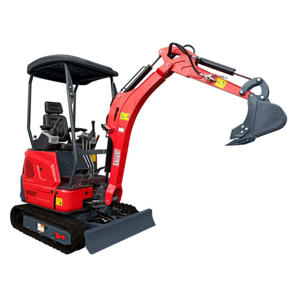 Mini Escavadeira a Diesel 25 hp 1500 kg Cabine Aberta com Cobertura