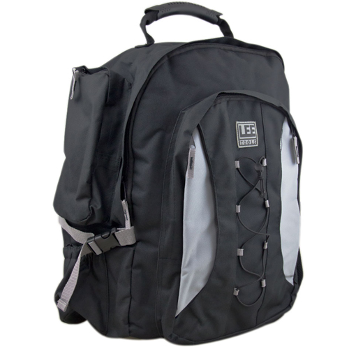 Mochila para Ferramentas e Uso Geral – Preta com Cinza