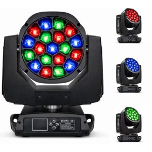 Moving Beam Bee Eye 19 LED RGBW 15w DMX512