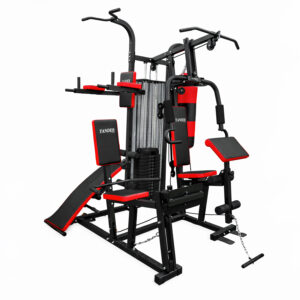 Estação de Musculação Multifuncional com 68 kg de Peso Aparelho Ginastica Academia