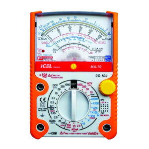 Multímetro Analogico MA-70 Tensão AC/DC 1.000v 10A