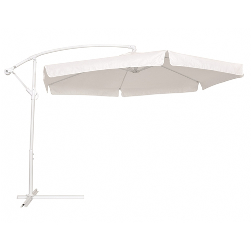Ombrelone 2,5×2,7m Suspenso Regulável Branco