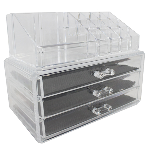 Organizador para Maquiagem acrílico 3 Gavetas – THOM30