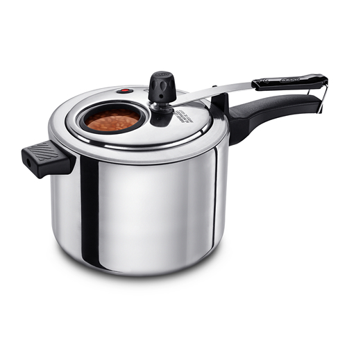 Panela De Pressão 4,5 Litros com Visor Polida