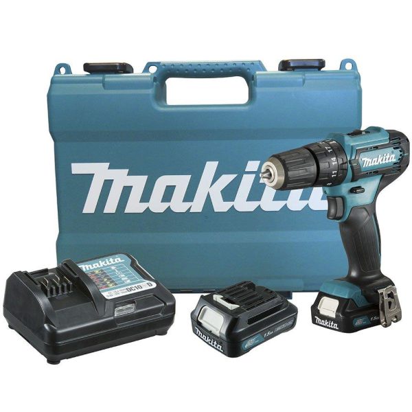 Parafusadeira/Furadeira de Impacto a Bateria 12V Lítio com Carregador 2 Baterias e Maleta MAKITA-HP333DWYE