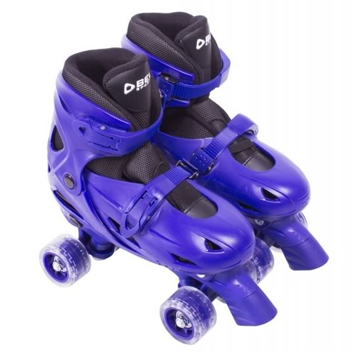 Patins Clássicos Roller Tamanho M Ajustável do número 33 ao 36 Azul