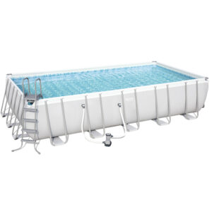 Piscina Estruturada 14.812l 5.49m x 2.74m x 1.22m Filtro 5678 l/h Cobertura + Escada + Lona