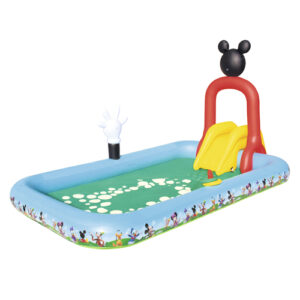 Piscina Inflável Mickey 436 Litros com Escorregador – 3.20m x 1.75m x 1.57m