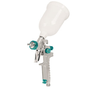 Pistola de Pintura Gravidade 1.0 mm 250 ml Bico e Agulha Aço Inox