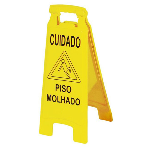 Placa sinalizadora Piso Molhado – PL2004