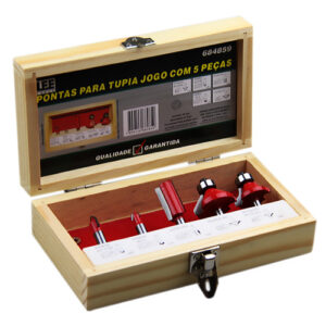 Pontas para Tupia Jogo com 05 Peças, Vermelho
