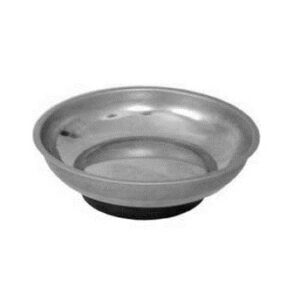 Prato Magnetico Aço Inox Revestido com Borracha 10 cm