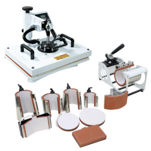 Prensa Térmica 10 em 1 32x45cm Sublimação Plana Camiseta Caneca Boné Prato
