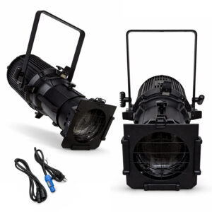 Refletor Elipsodial Profissional 200W COB 19° DMX Bivolt Branco Quente/Frio