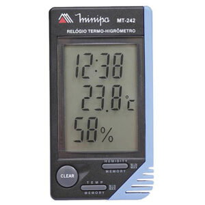 Relógio Termo-Higrômetro Temperatura Interna MT-242