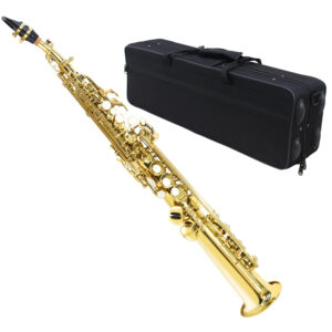 Saxofone Soprano Reto BB Sib Bemol Laqueado com Case