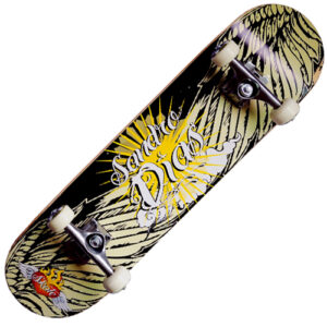 Skate Profissional Sandro Dias – Amarelo e Verde