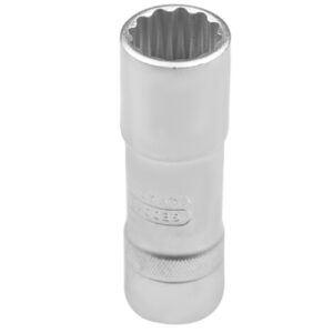 Soquete Estriado Longo 1/2”, Aço Cromo Vanádio, D19 L – 17 mm