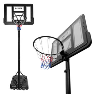Tabela de Basquete Móvel Portátil Altura Ajustável 3,10M Aro 45cm