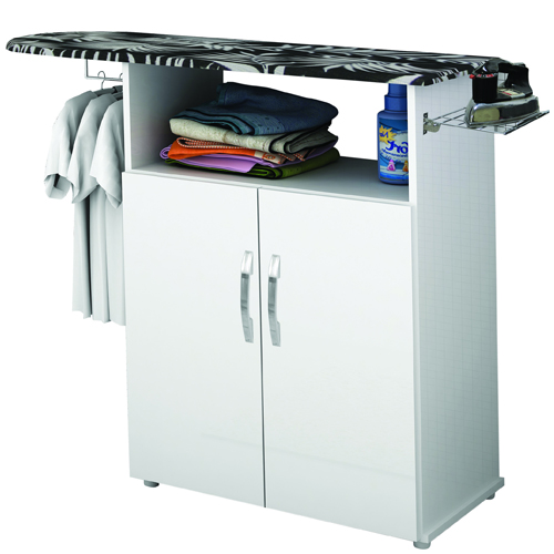Tábua de Passar Roupa Amélia, 2 Portas, Branca